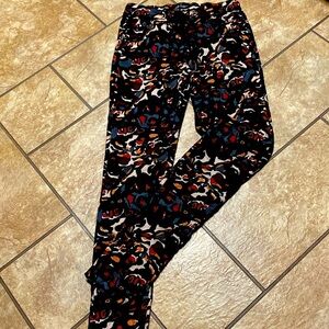 Vibrant Camouflage Print Comfy Trousers/Joggers XS Orange/Black Athleisure